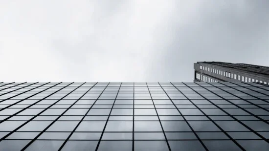 Finished Bent Glass Architecture